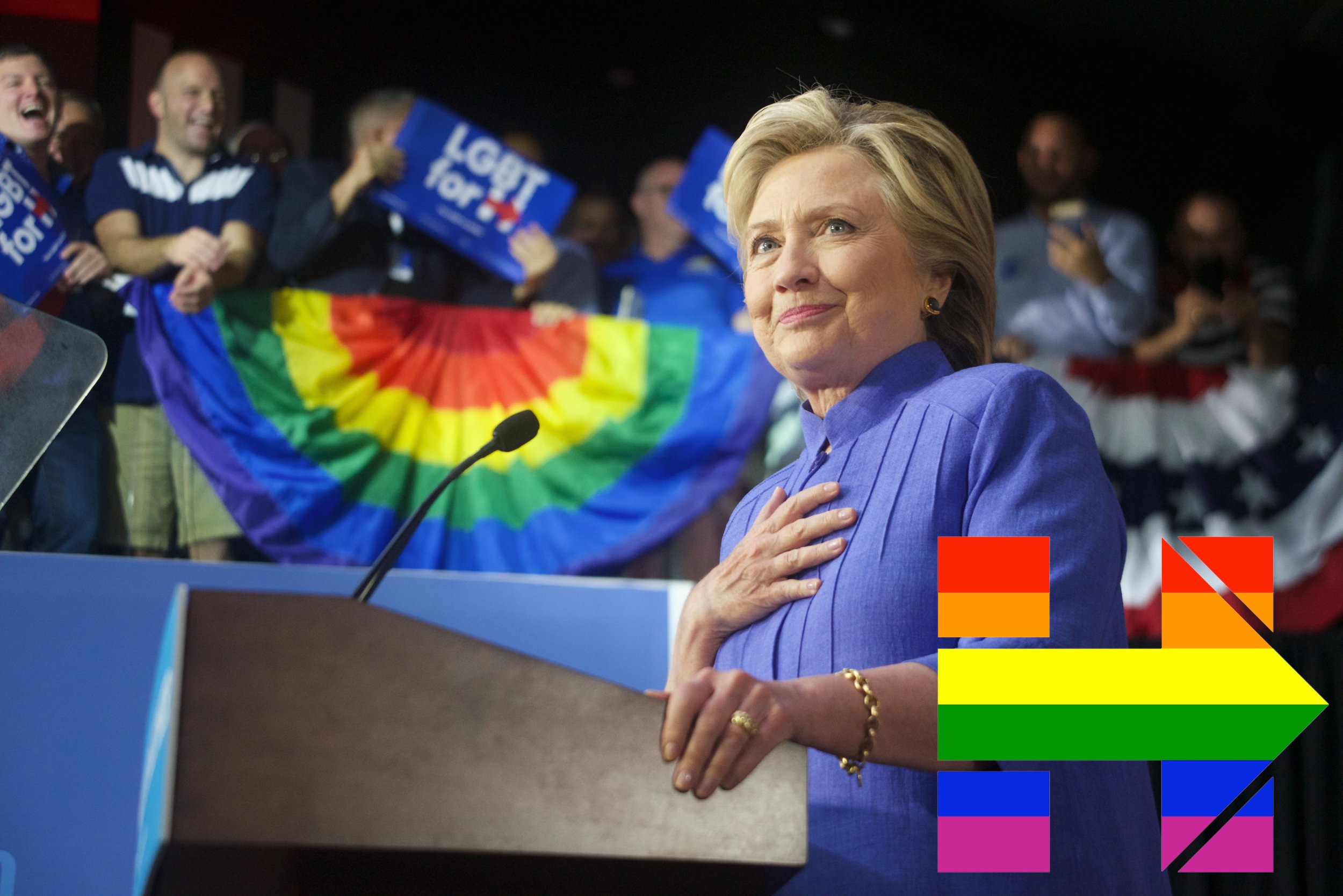 Clinton flies rainbow flag over White House because “every month is pride month”