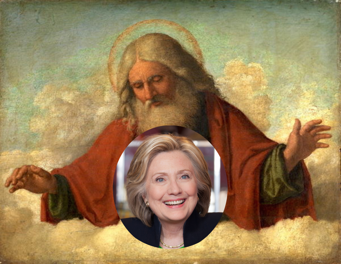 God confesses he's a Hillary supporter in latest revelation