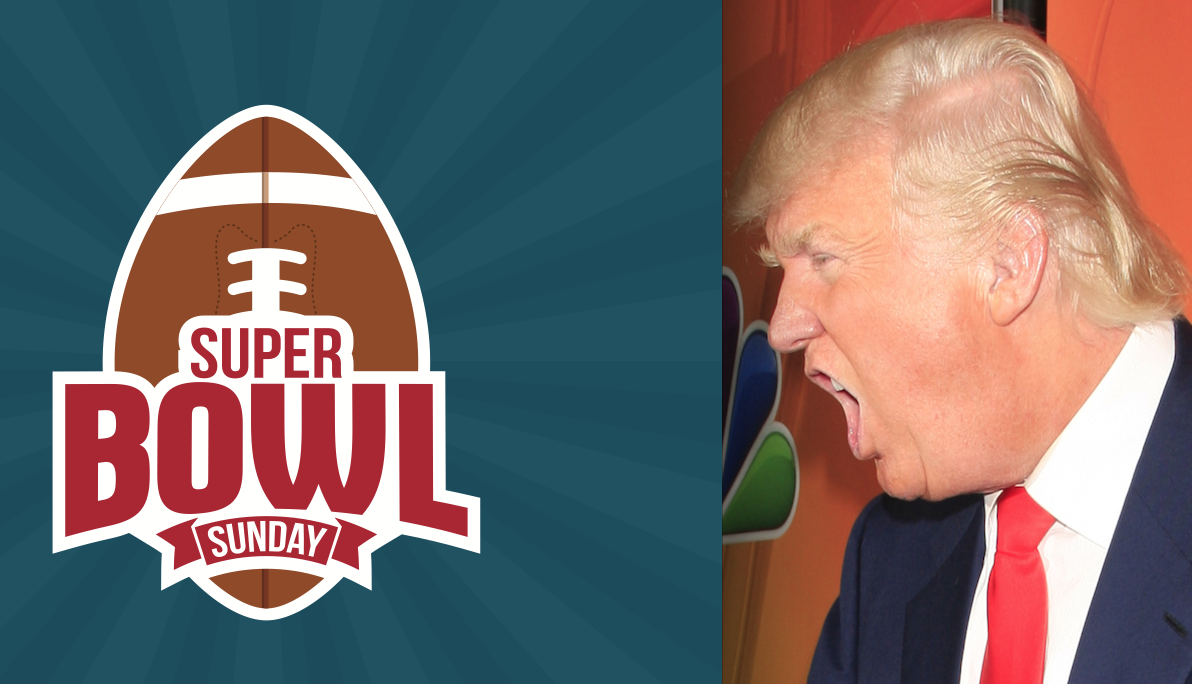 Trump lashes out at Super Bowl, claims "Clinton's Inauguration got huger ratings"