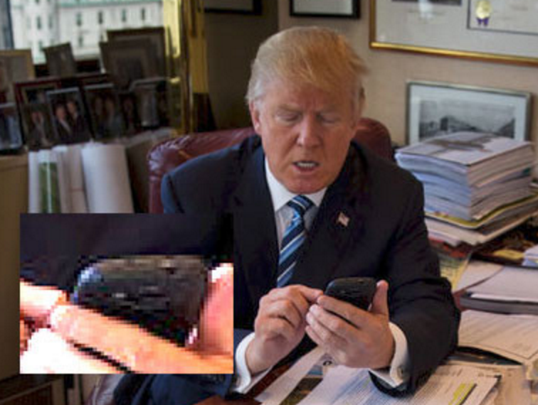 Trump complains BlackBerry keys are "too large"
