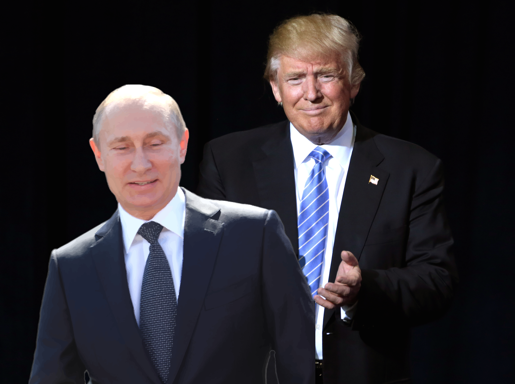 Trump and Putin vehemently deny knowing each other at joint press conference 