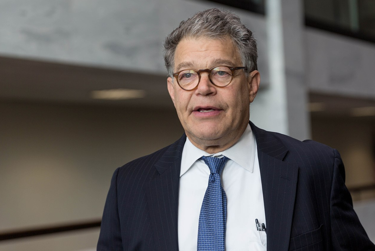 Al Franken resigns from Senate after poll shows Americans think the issue of sexual harassment is more important than his white male ego